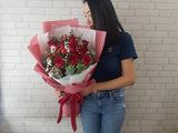 Romantic Roses Flower Bouquet - HB087