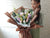 Rustic Lily & Rose Flower Bouquet - BQ901