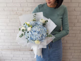 Sapphire Hydrangeas Flower Bouquet - BQ925