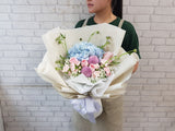 Stylish Rose Hydrangea Flower Bouquet - HB037