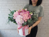 Sweet Pink Rose Flower Box - BT139