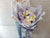 Violet Matthiola Rose Flower Bouquet - BQ882