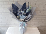 Azure Hydrangea Rose Flower Bouquet - HB071