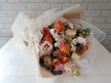 Cheerful Rose & Eustoma Flower Bouquet - BQ966