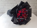 Midnight Passion Rose Flower Bouquet - BQ917