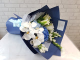 Ocean Hydrangea Lily Flower Bouquet - HB075