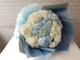 Ocean Charm Hydrangeas Hand Bouquet - HB004
