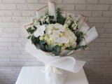 Pure Rose & Hydrangeas Flower Bouquet - BQ950