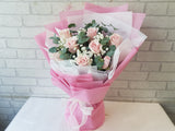 Standing Pink Rose Bouquet  - BT100