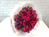 Sweet Rose Statice Flower Bouquet - HB056