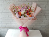 Charm Rose Matthiola Flower Bouquet - HB030