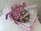 Sweet Tulip & Hydrangeas Hand Bouquet- HB023