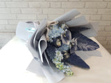 Azure Hydrangea Rose Flower Bouquet - HB071