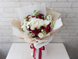 Beauty Rose Phalaenopsis Flower Bouquet - HB039