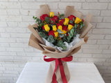 Cheery Roses Flower Bouquet - BQ906