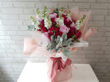 <b> (PRE-ORDER) </b> Elegant Peony Rose Hand Bouquet - BQ931