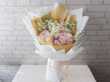 Hydrangeas & Matthiola Hand Bouquet - HB062