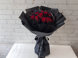 Midnight Passion Rose Flower Bouquet - BQ917