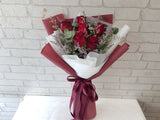 Romantic Red Rose Hand Bouquet - BQ967