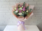 Rose & Eustoma Flower Bouquet - BQ934
