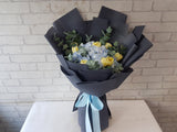 Tulip & Hydrangeas Hand Bouquet - HB042