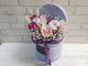 Purple & Pink Rose Flower Box - MD556