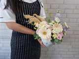 Cheerful Gerbera & Eustomas Vase - VS124
