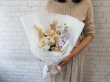 Pastel Gerbera & Matthiola Hand Bouquet - BQ836