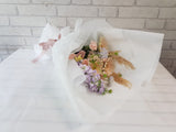 Pastel Gerbera & Matthiola Hand Bouquet - BQ836