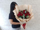 Red Roses & Eucalyptus Hand Bouquet - BQ835