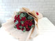 Red Roses & Eucalyptus Hand Bouquet - BQ835