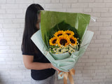 Sunflower & Chamomile Hand Bouquet - BQ831