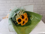 Sunflower & Chamomile Hand Bouquet - BQ831