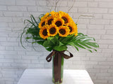 Glorious Sunflower Tall Vase - VS127
