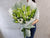 White Lily Rose Hand Bouquet - BQ844
