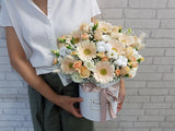 Champagne Rose & Gerberas Flower Box - BK177