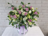 Lively Rose & Eustomas Flower Box - BK178