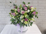 Lively Rose & Eustomas Flower Box - BK178