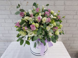 Lively Rose & Eustomas Flower Box - BK178