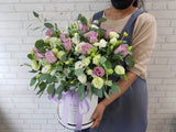 Lively Rose & Eustomas Flower Box - BK178