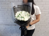 White Rose Hand Bouquet - BQ847