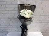 White Rose Hand Bouquet - BQ847