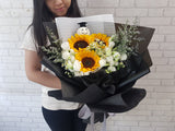 Graduation Sunflower Hand Bouquet - BQ846