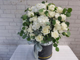 Pure Rose & Hydrangeas Flower Box - BK181