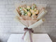Champagne Rose & Eustoma Hand Bouquet - BQ841