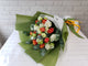 Orange Rose & Eustomas Hand Bouquet - BQ849