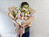 Rose Gerbera Mix Hand Bouquet - BQ855
