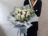 Rainbow Rose Baby Breath Mix - BQ856