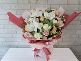 Graceful Phalaenopsis & Rose Bouquet - BK216