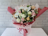 Graceful Phalaenopsis & Rose Bouquet - BK216